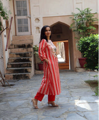 ORANGE MIRROR CORDSET