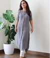 GRAY INDOWESTERN KURTA