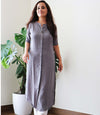 GRAY INDOWESTERN KURTA