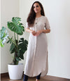 BEIGE INDOWESTERN KURTA