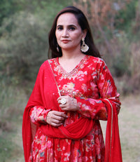 RED MIRROR SUIT SET