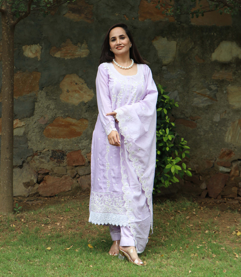 MAUVE COTTON SET