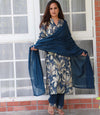 BLUE ANGRAKHA COTTON SET