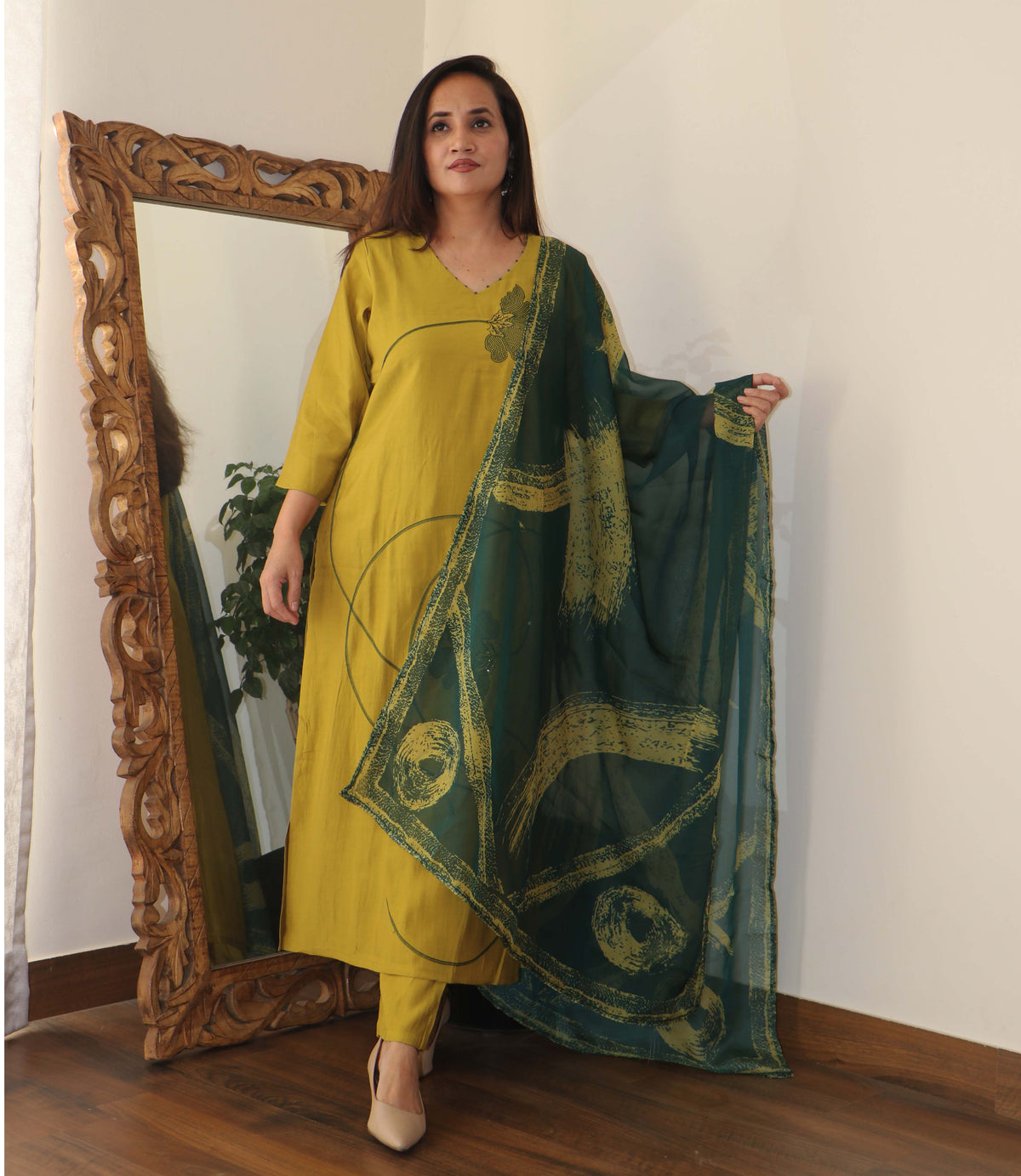 OCHRE GREEN YELLOW SET