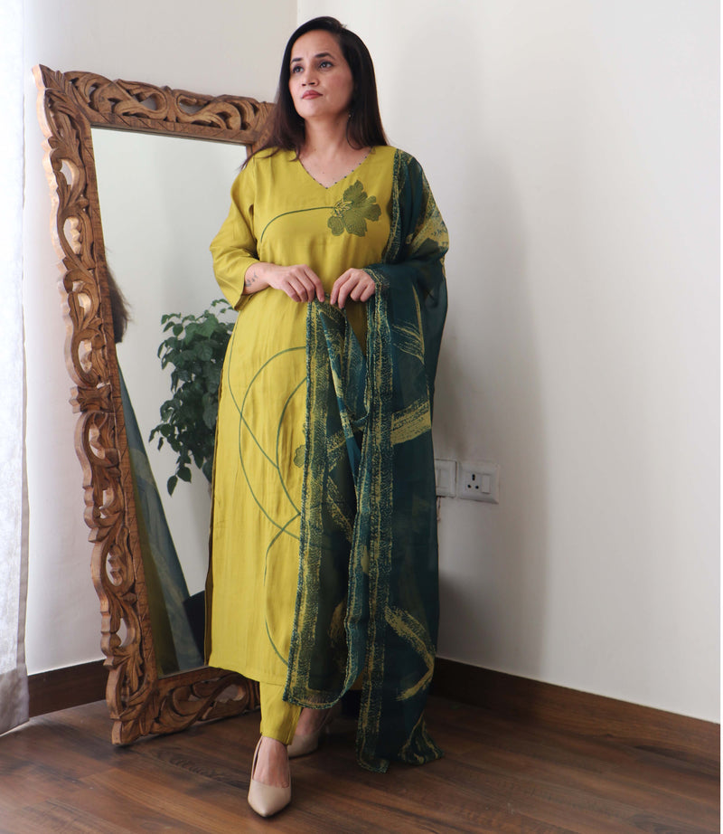 OCHRE GREEN YELLOW SET