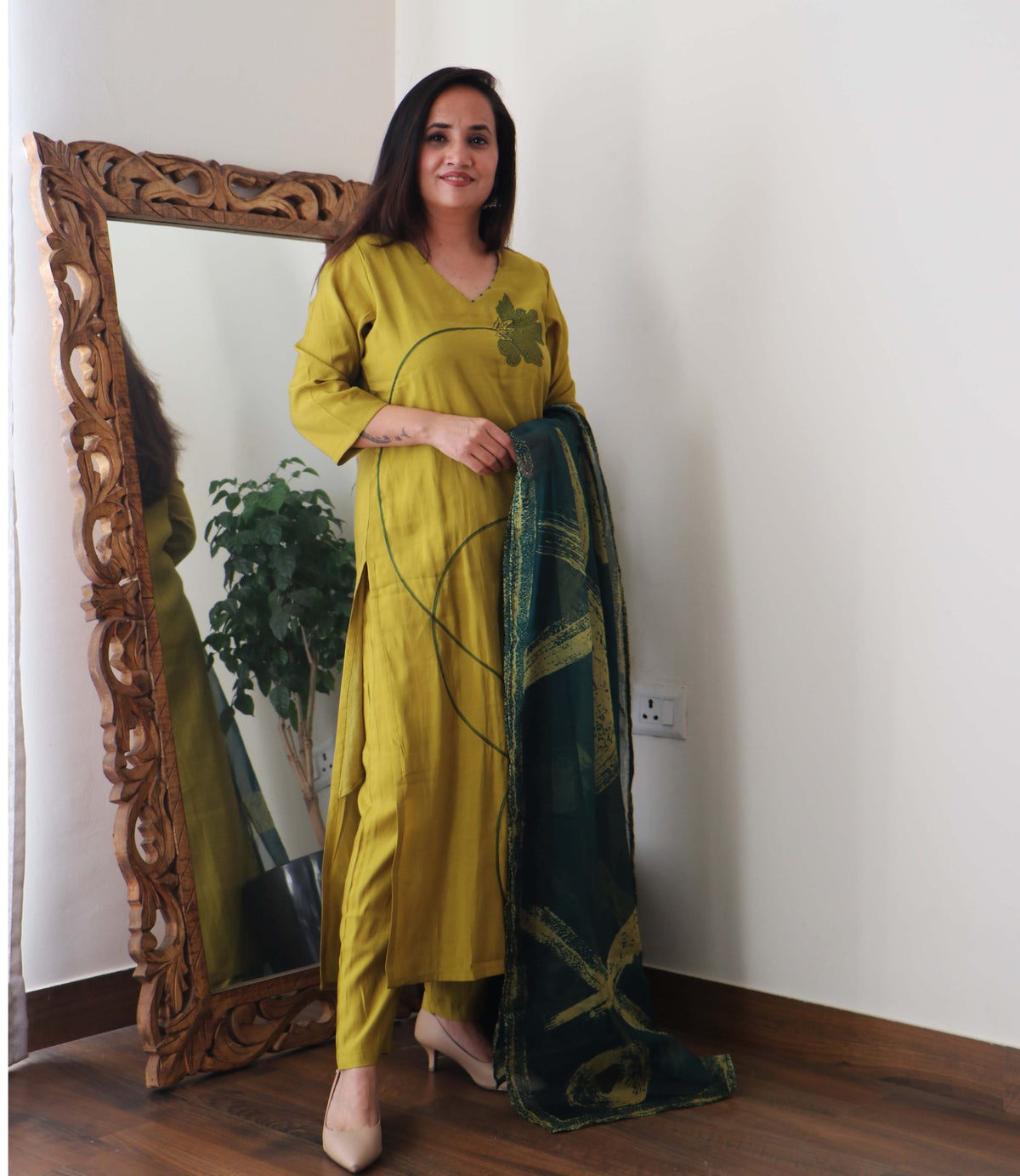 OCHRE GREEN YELLOW SET