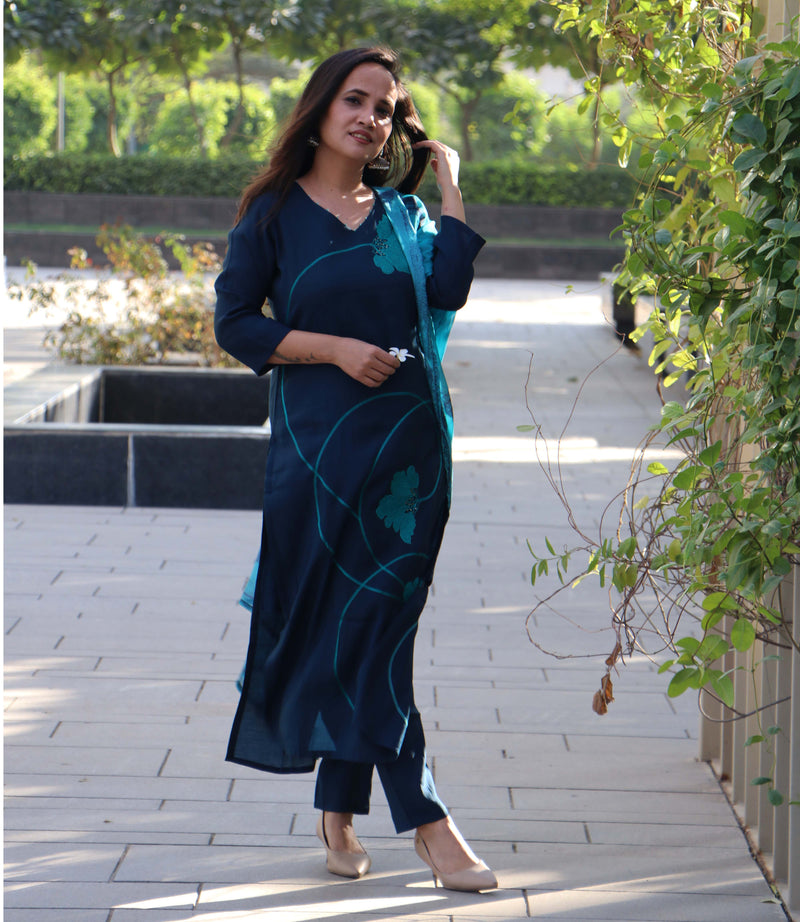 BLUE FLORA SET