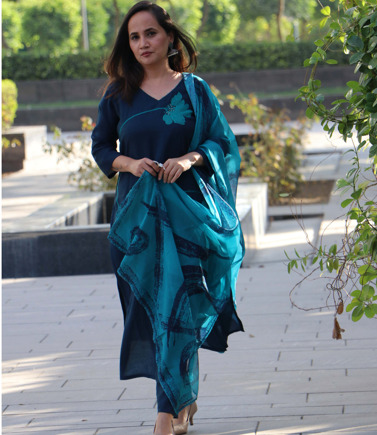 BLUE FLORA SET