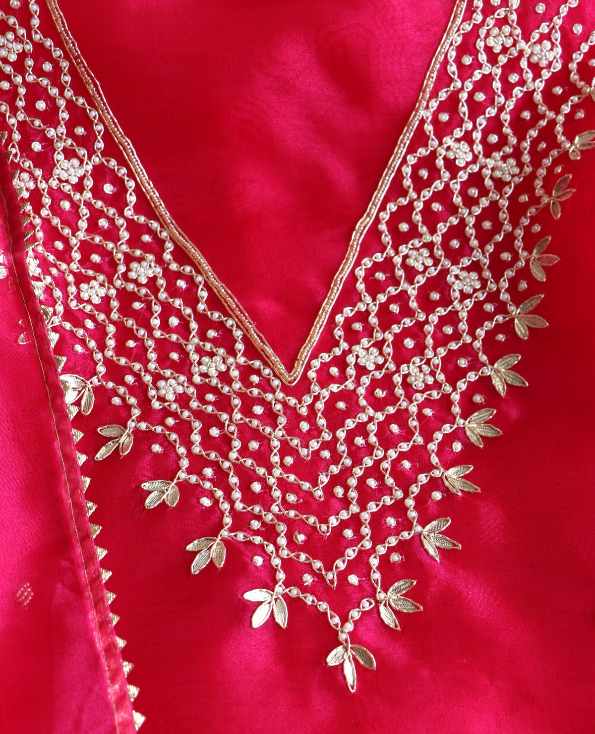PANI PINK ORGANZA SUIT SET