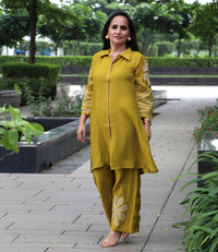 MUSTARD FLORAL CO-ORD SET