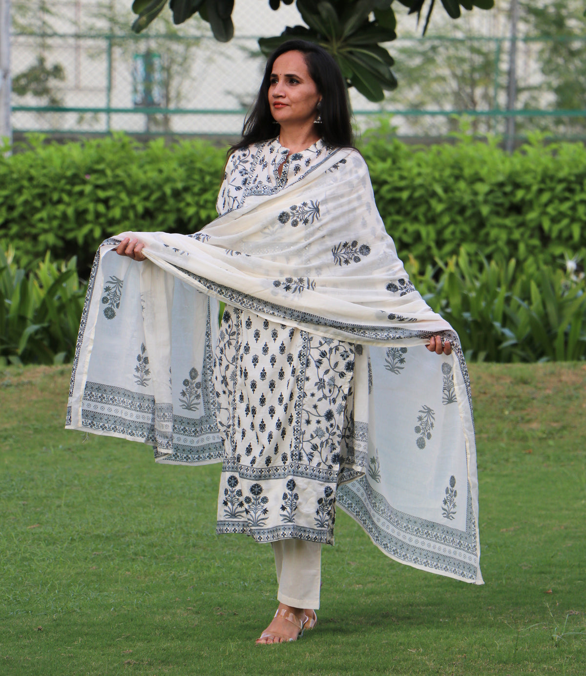 CREAM MUL COTTON SET