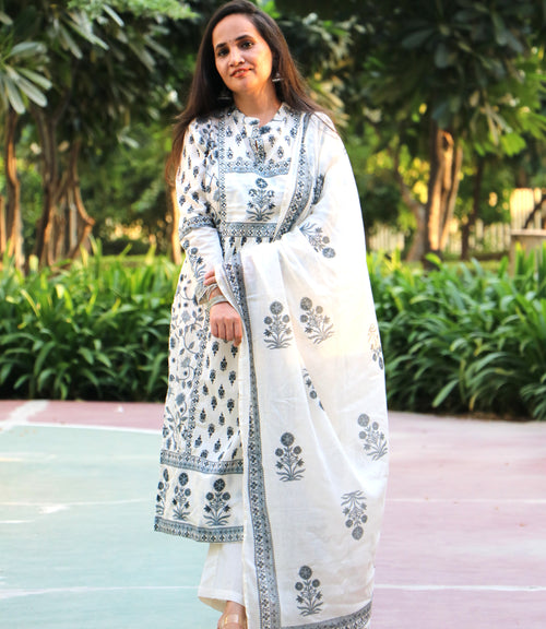 CREAM MUL COTTON SET