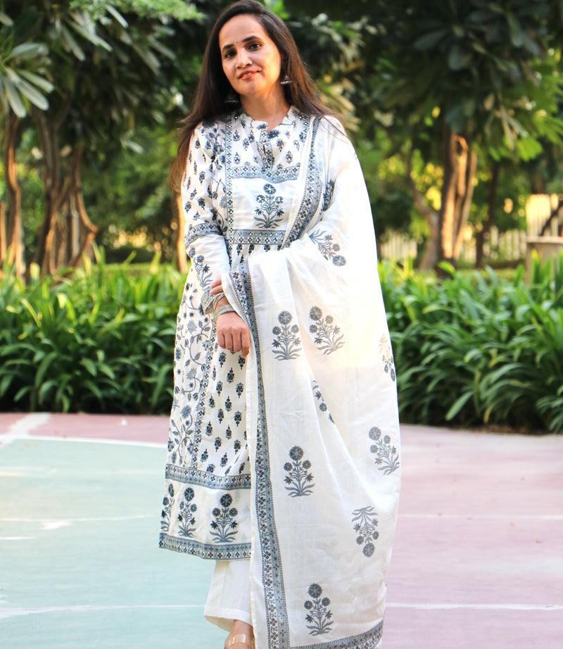 CREAM MUL COTTON SET
