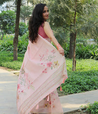 FLORAL THREAD WORK SAREE
