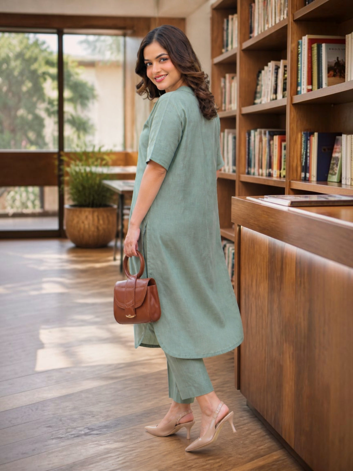 SAGE LINEN COORD SET