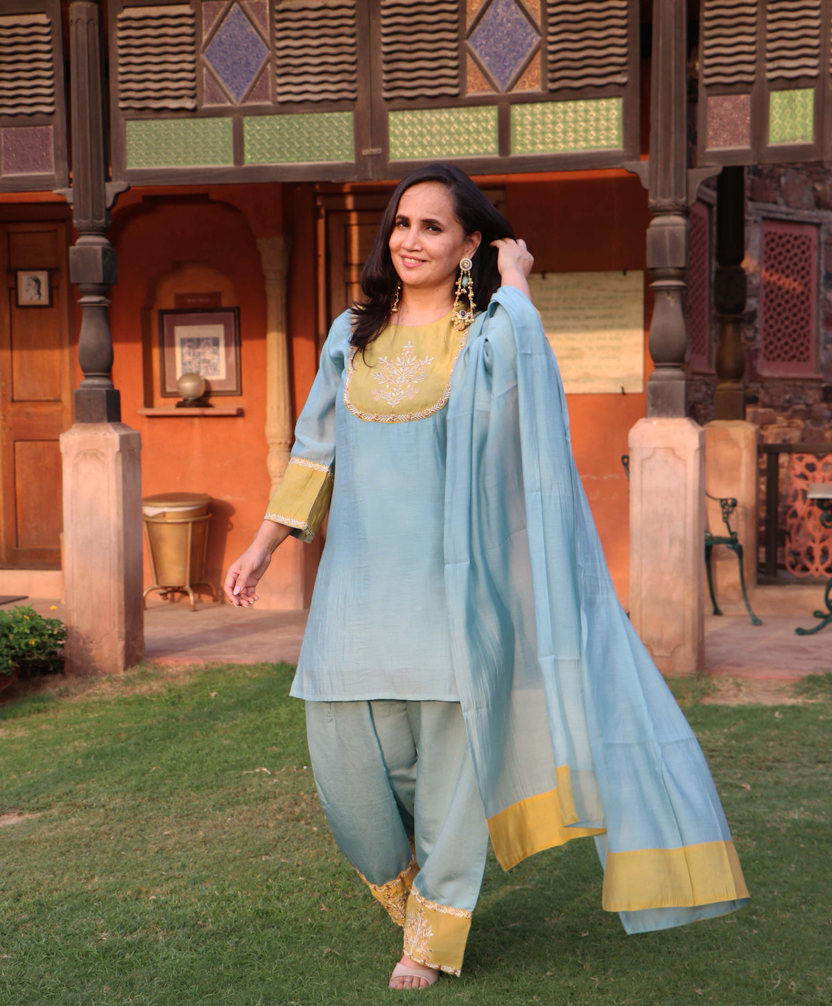 TEAL FARSHI SET