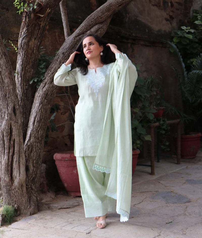 PASTEL PISTA GREEN SUIT