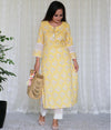 YELLOW KURTA PANT SET