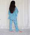 COTTON PRINTED PYJAMA KAFTAN NIGHTSUIT SET