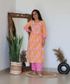 PINK KURTA PANT SET