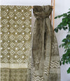 MEHNDI COTTON SET WITH KOTA DORIYA DUPATTA