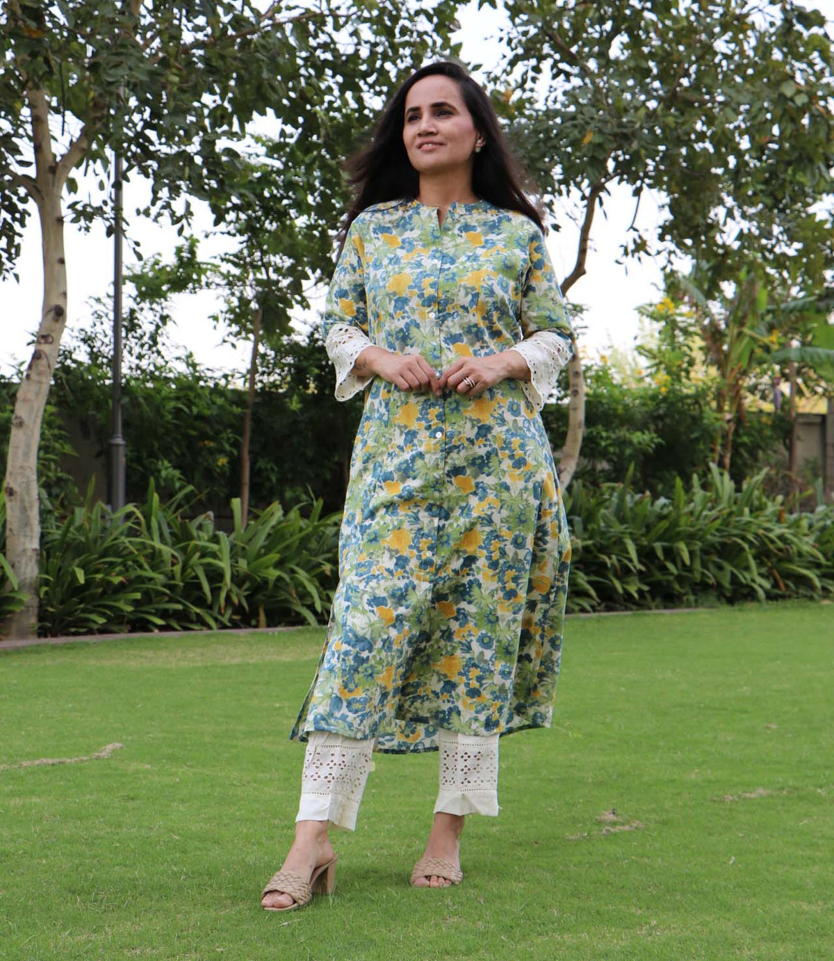 FLORAL KURTA ONLY